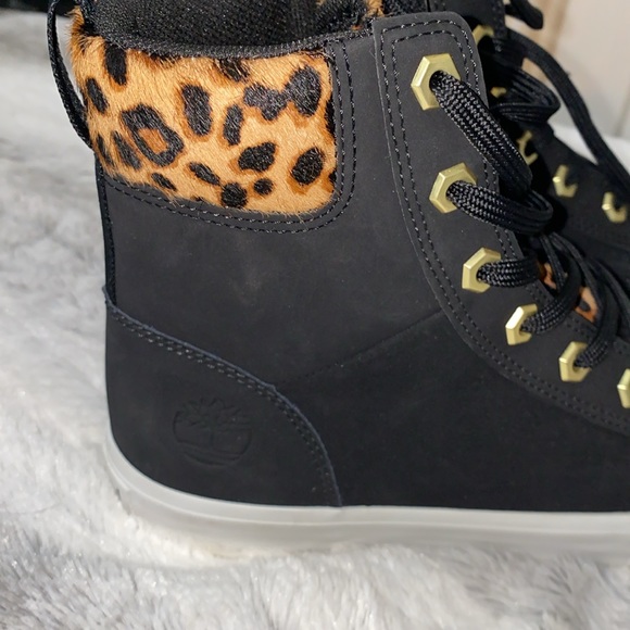 Rare Timberland hightop Leopard Print Sneakers - Picture 3 of 7